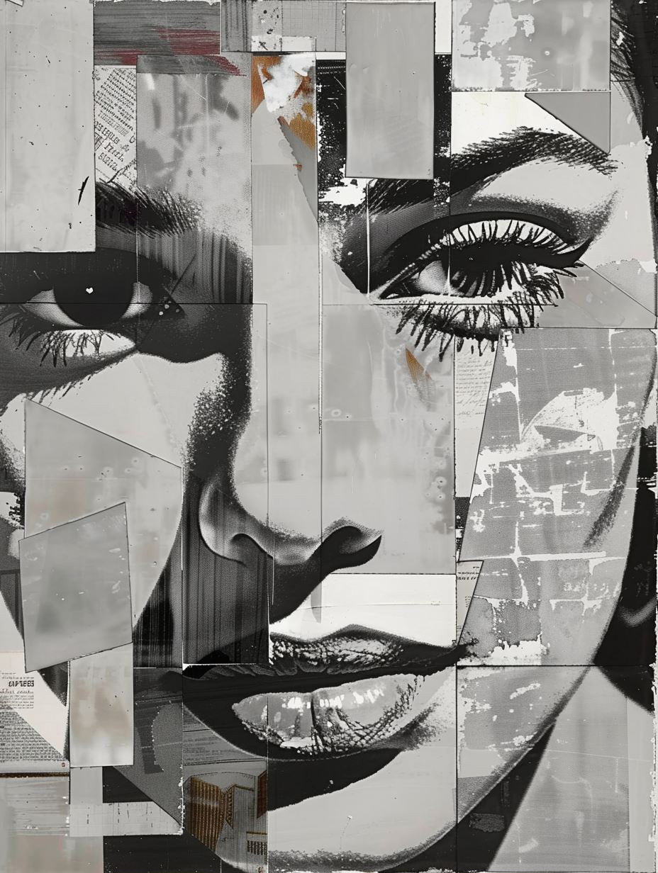 Fragmented Gazes in Monochrome - Image 1