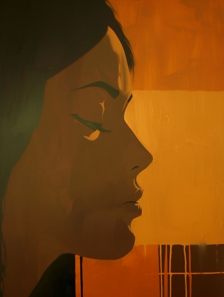 Golden Hour Silhouette Portrait