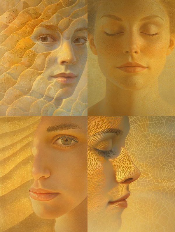 Golden Ethereal Sand Sculptures