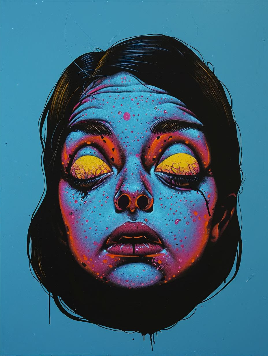 Surreal Blue Portraiture Series - Image 2