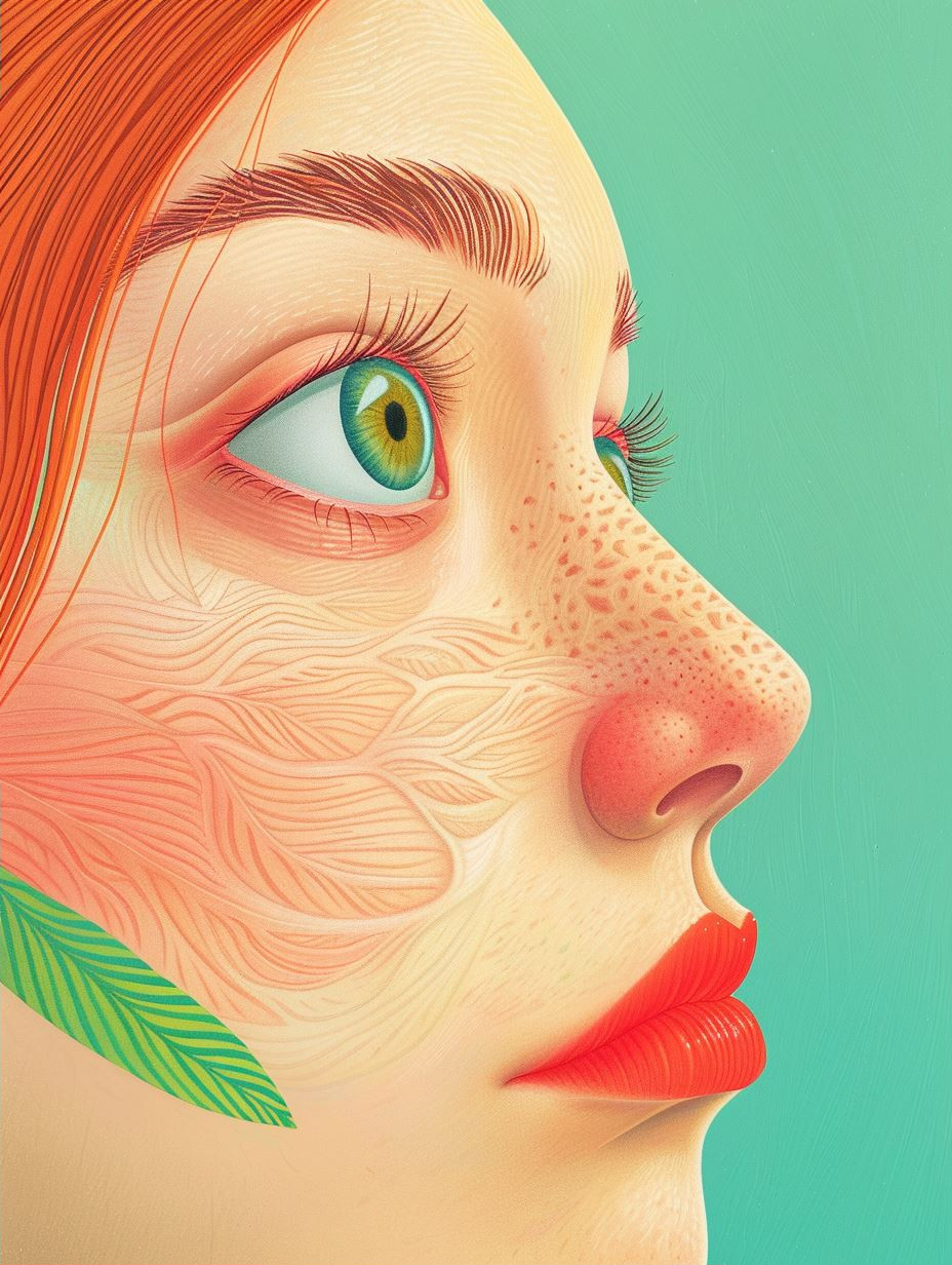 Swirling Pastel Portrait - Image 2