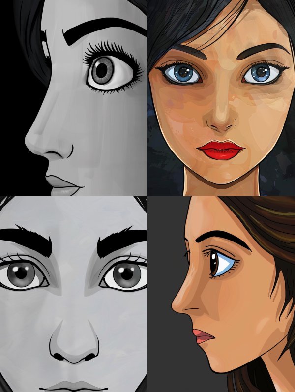 Digital Portrait Study Process