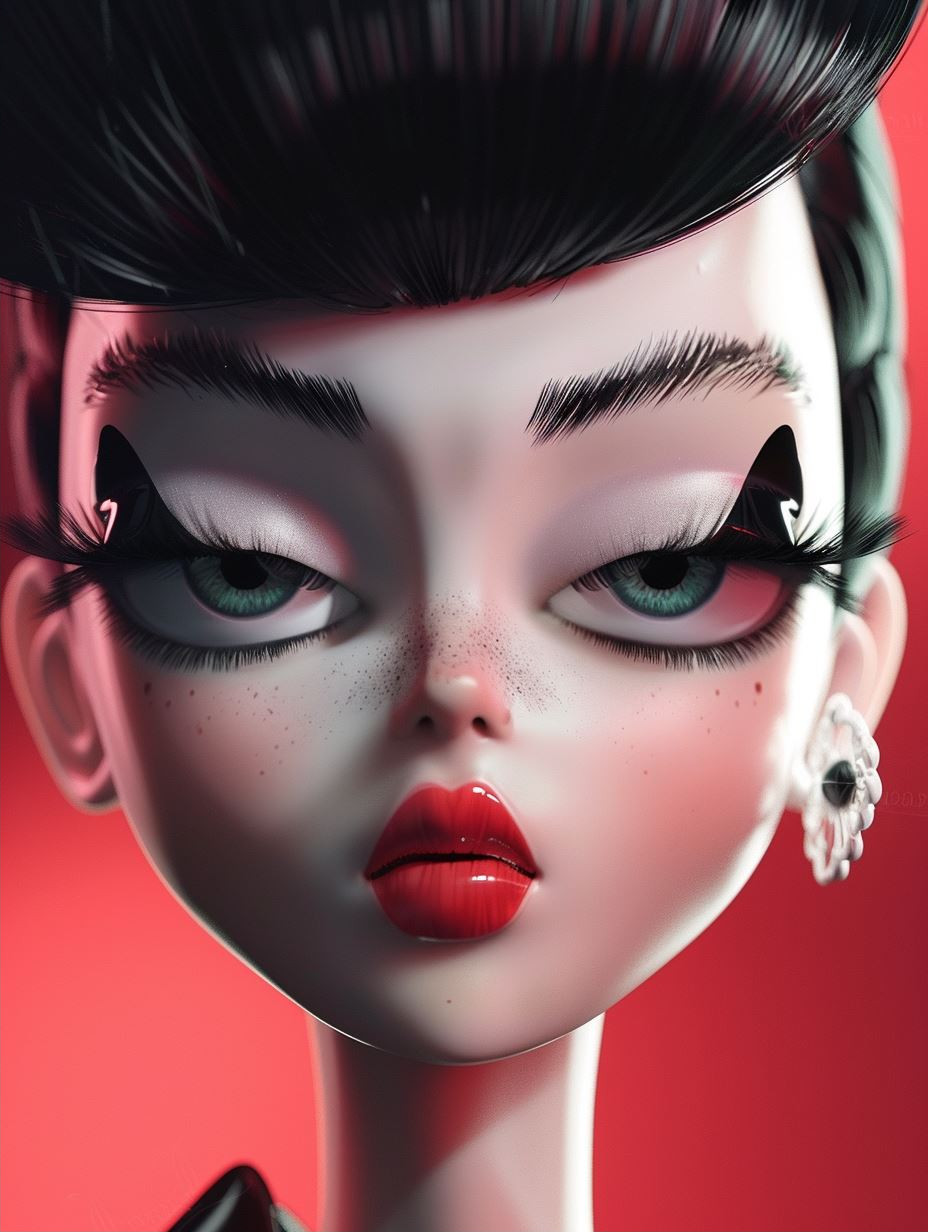 Digital Dolls: A Study in Stylized Beauty - Image 2