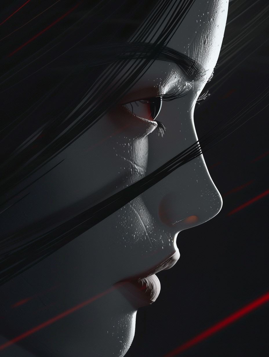 Cybernetic Noir Portrait Study