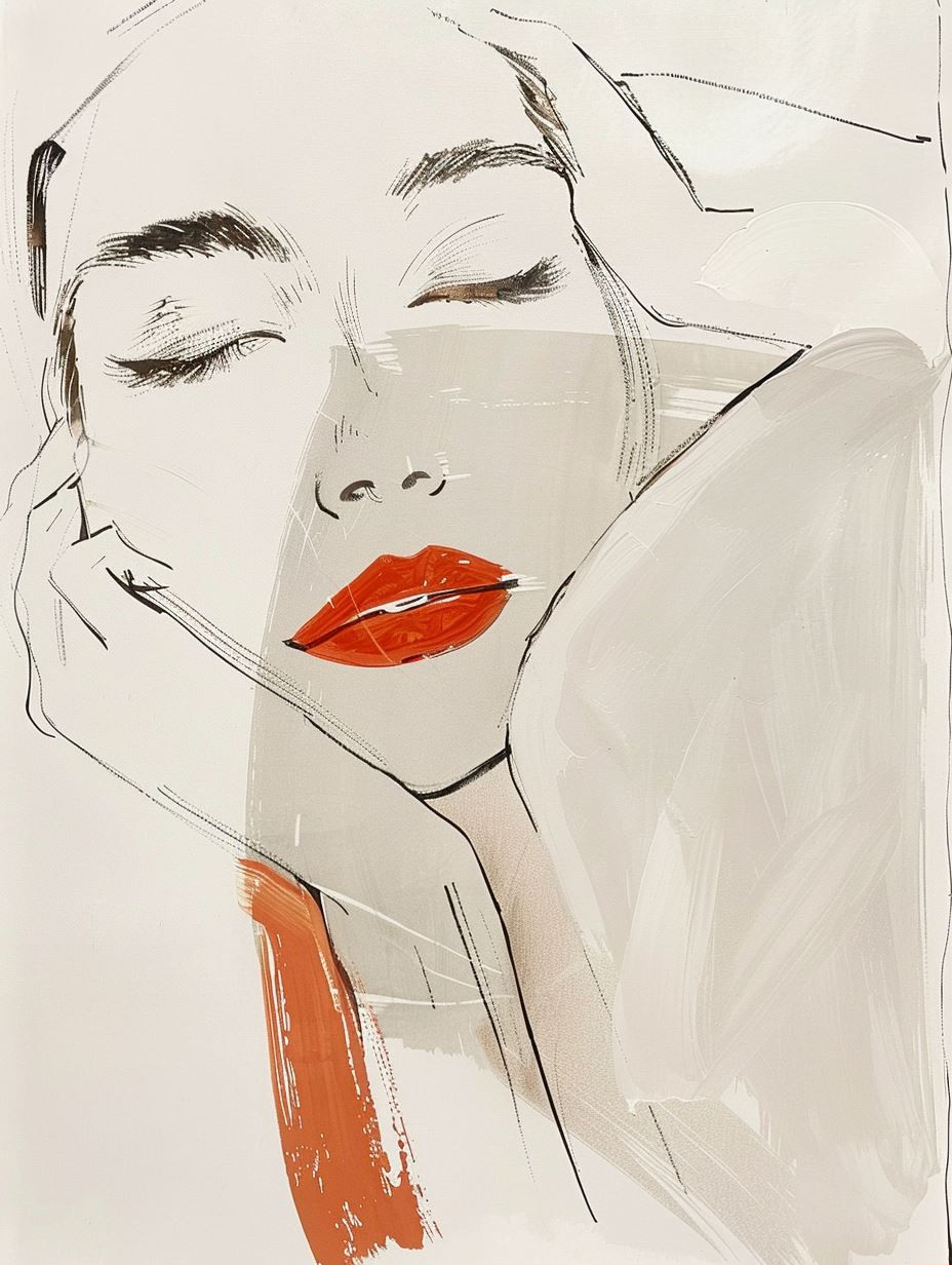 Abstract Minimalist Fashion Portrait - Image 2