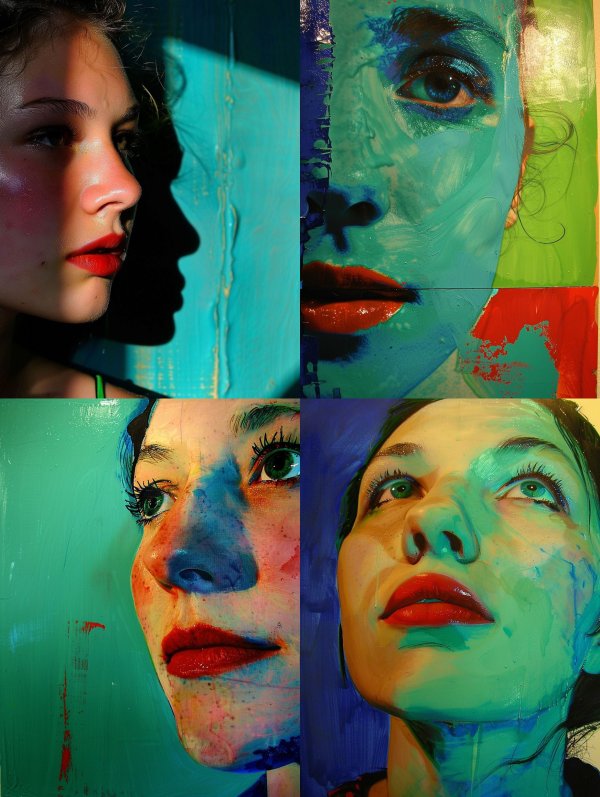 Neon Shadow Portrait Study