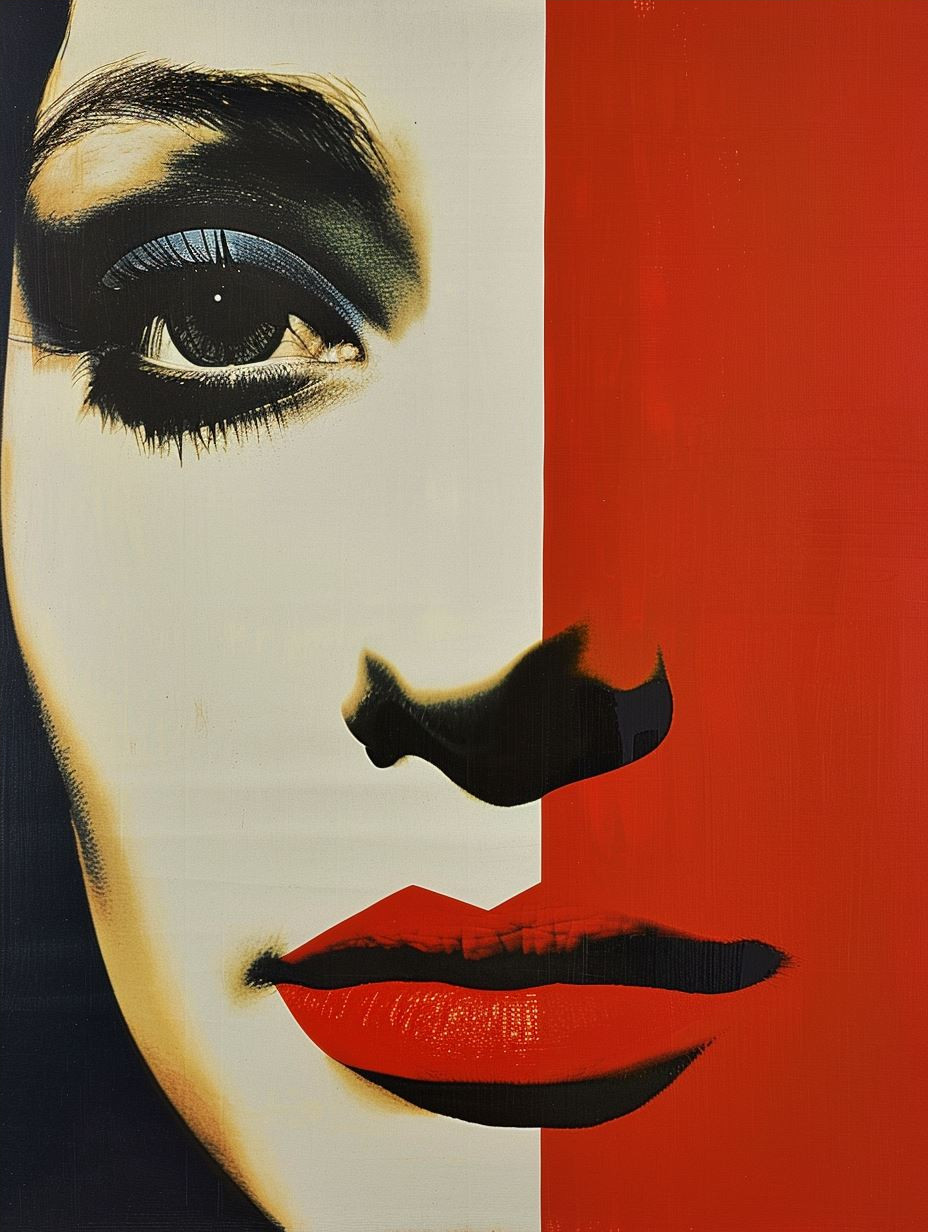 Crimson Gazes: A Study in Contrast - Image 4