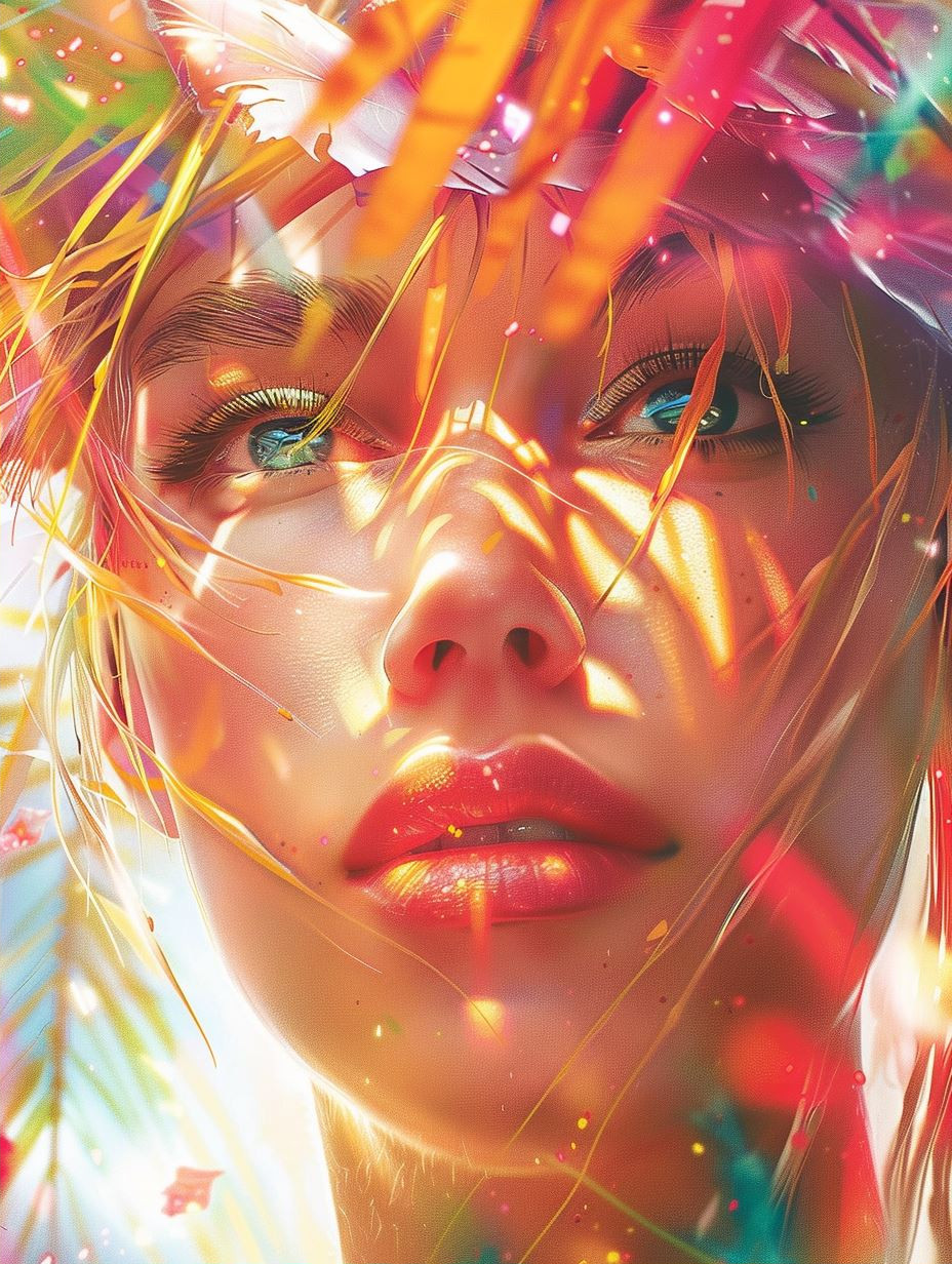 Vibrant Digital Impressionist Portrait - Image 2