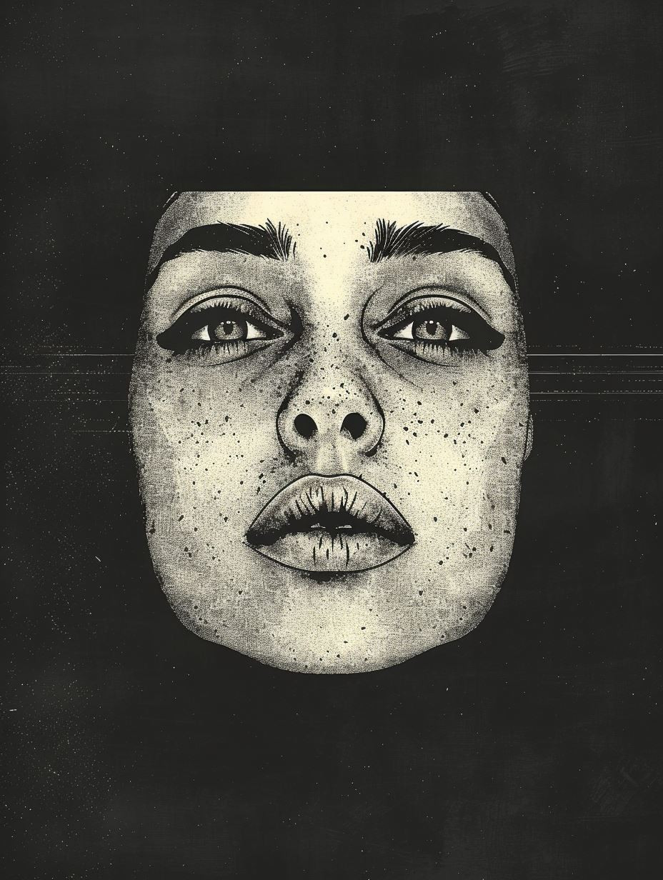 Celestial Gazes: Surreal Portrait Study - Image 2