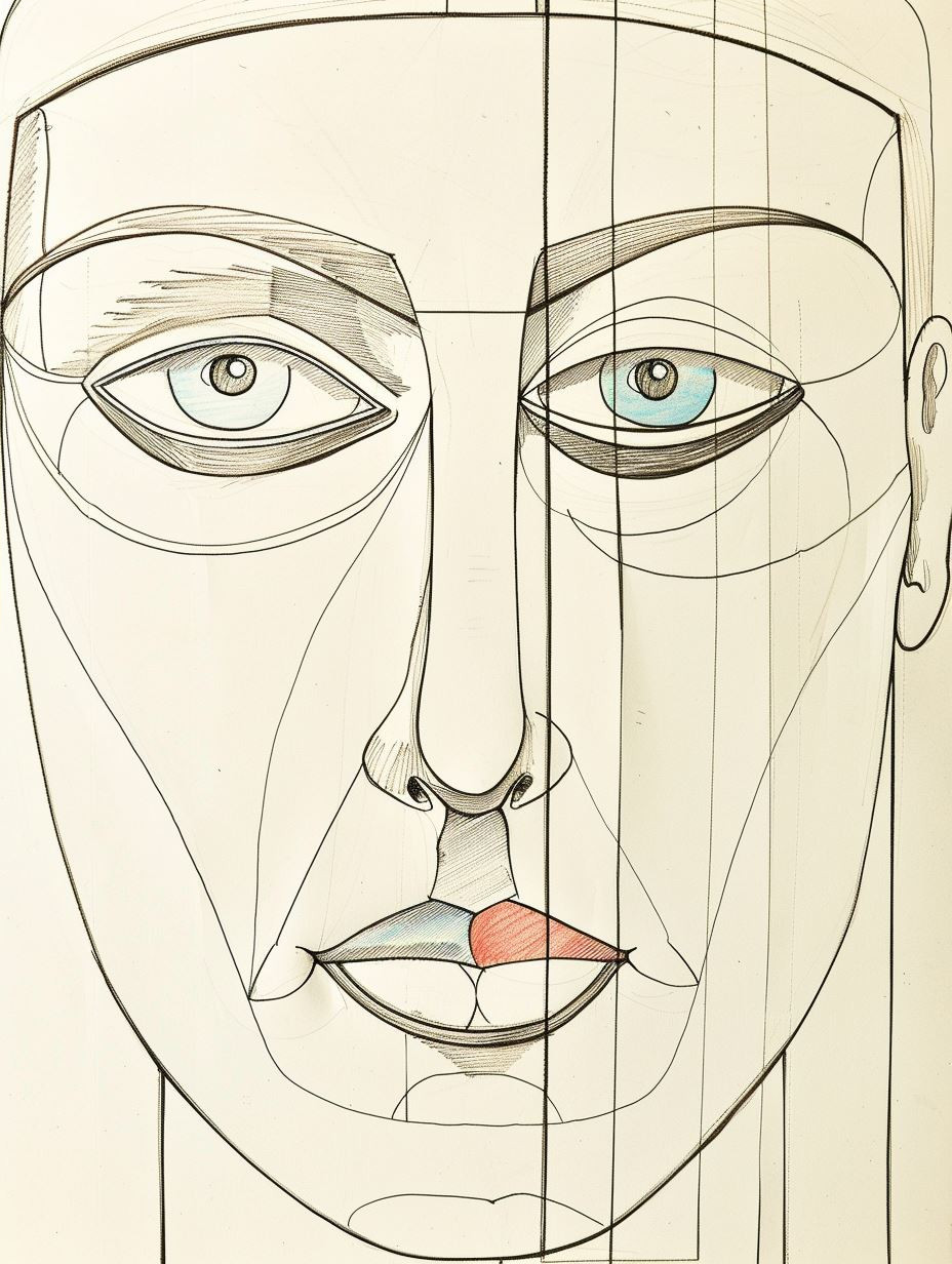 Fragmented Gaze of Dual Colors - Image 4