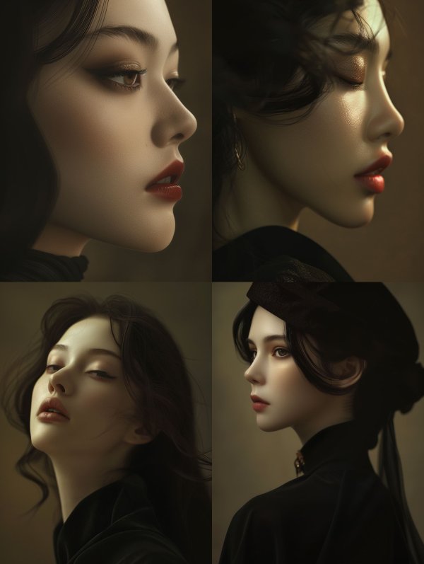 Ethereal Porcelain Beauty Portrait