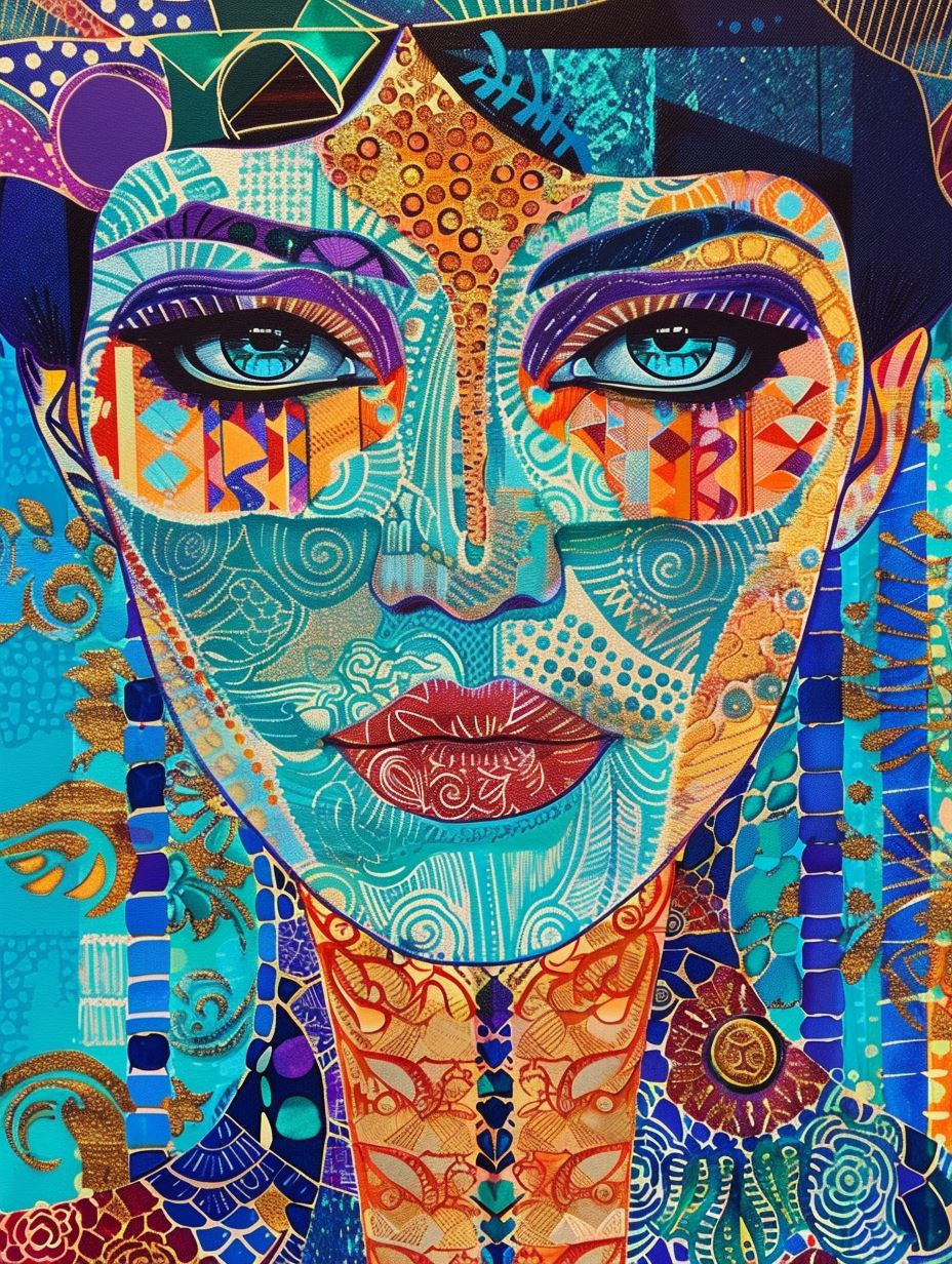 Prismatic Mosaic Portrait of Radiance - Image 1