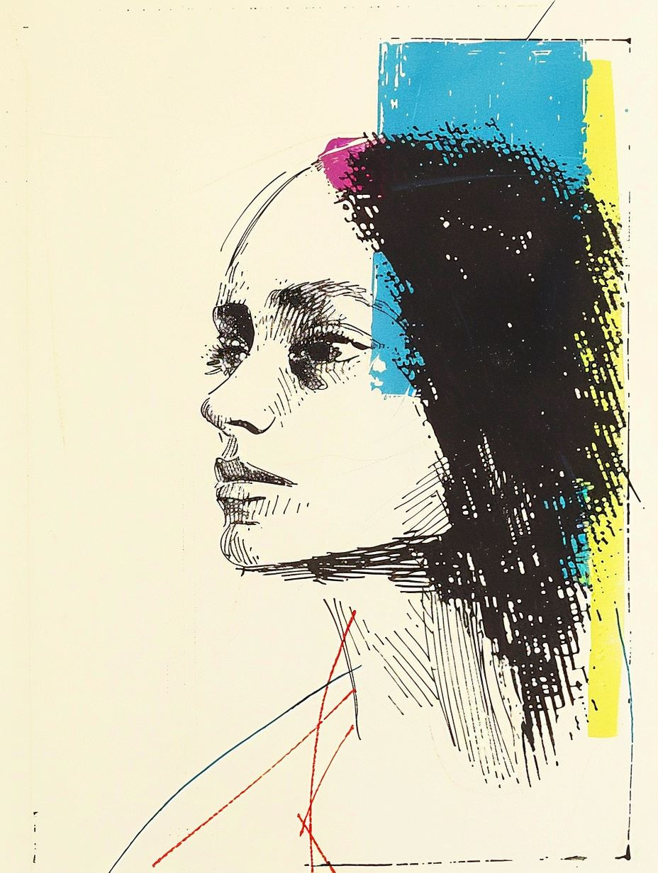 Fragmented Neo-Expressionist Portrait Studies - Image 2