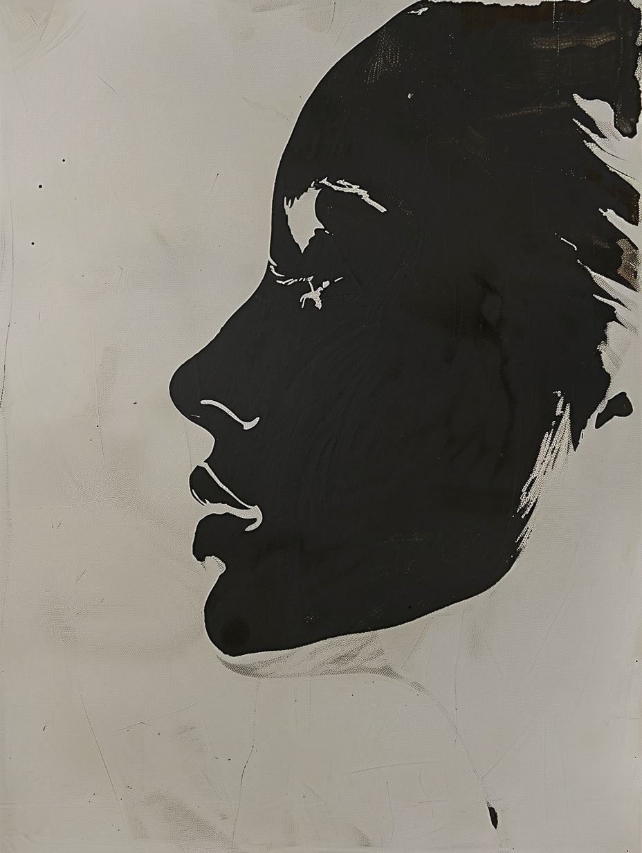 Minimalist Noir Silhouette Portrait