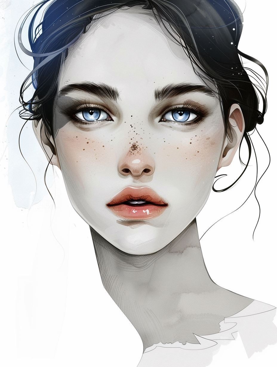 Ethereal Gaze in White Lace - Image 2