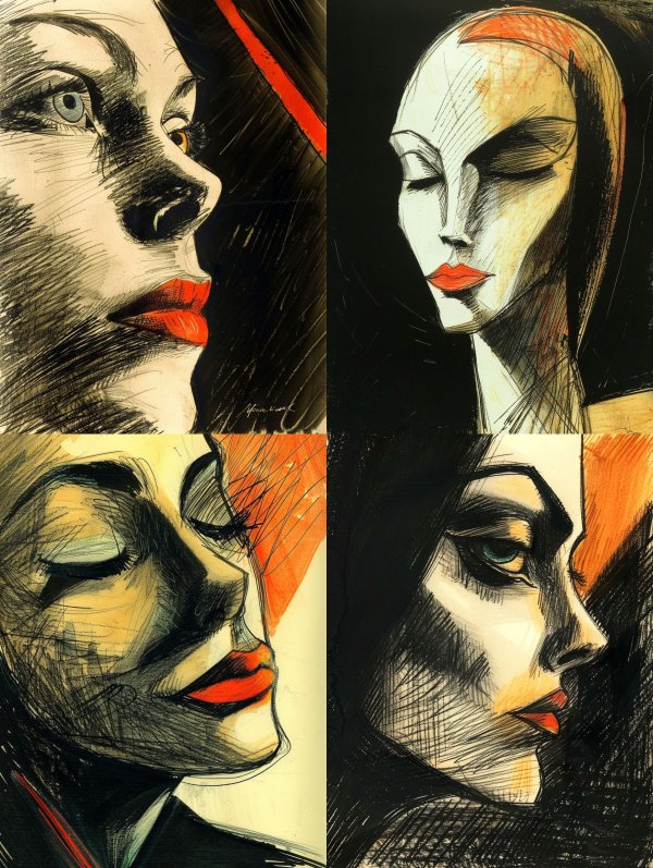 Four Faces of Crimson Desire
