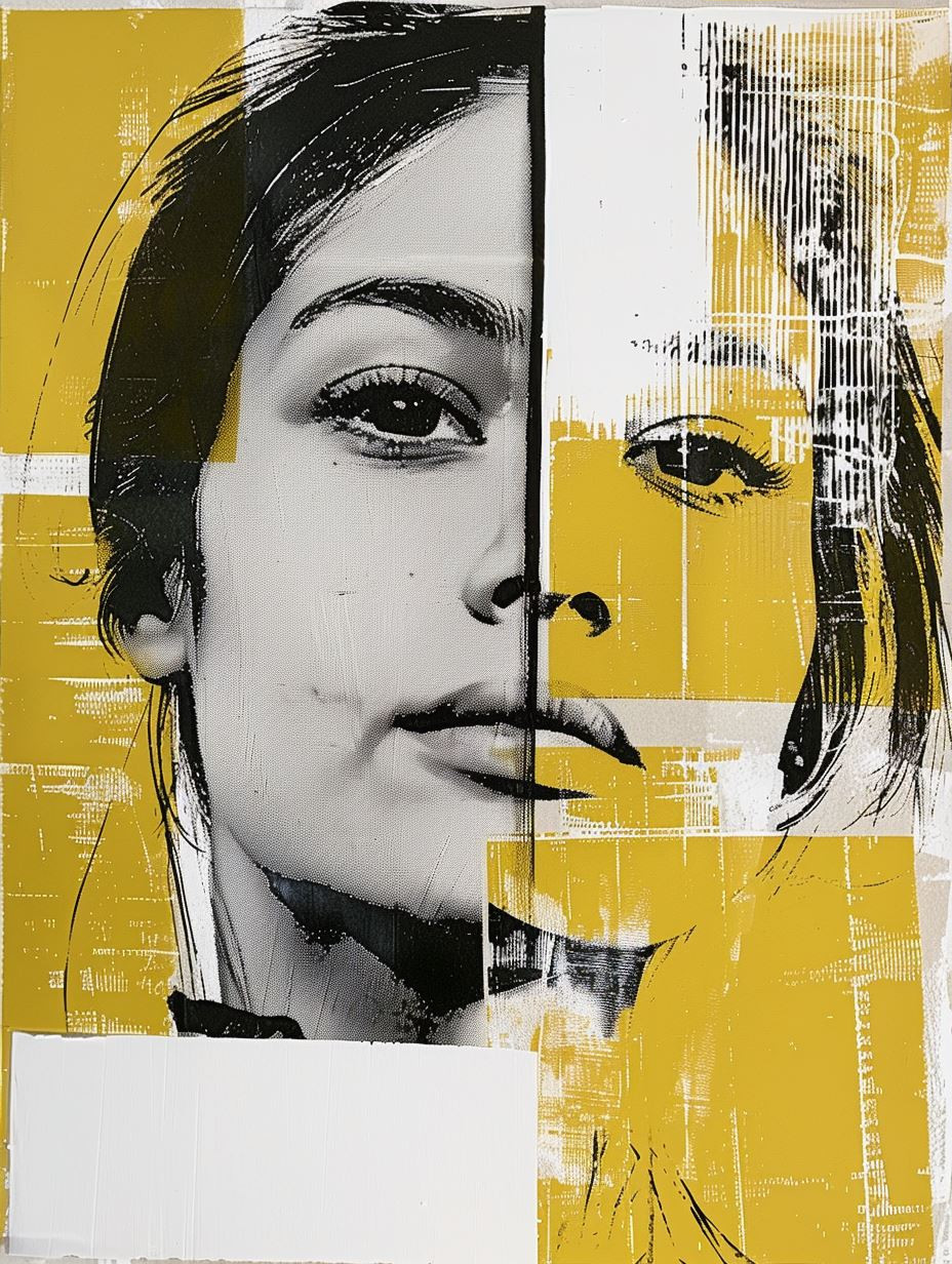 Fragmented Portraits in Yellow - Image 3
