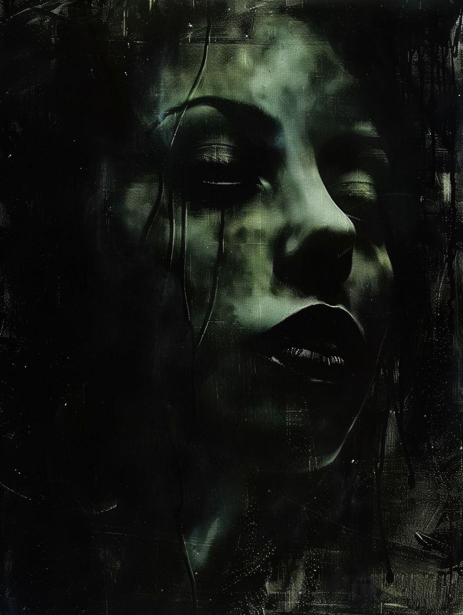 Haunting Shadows of Ethereal Grief - Image 1