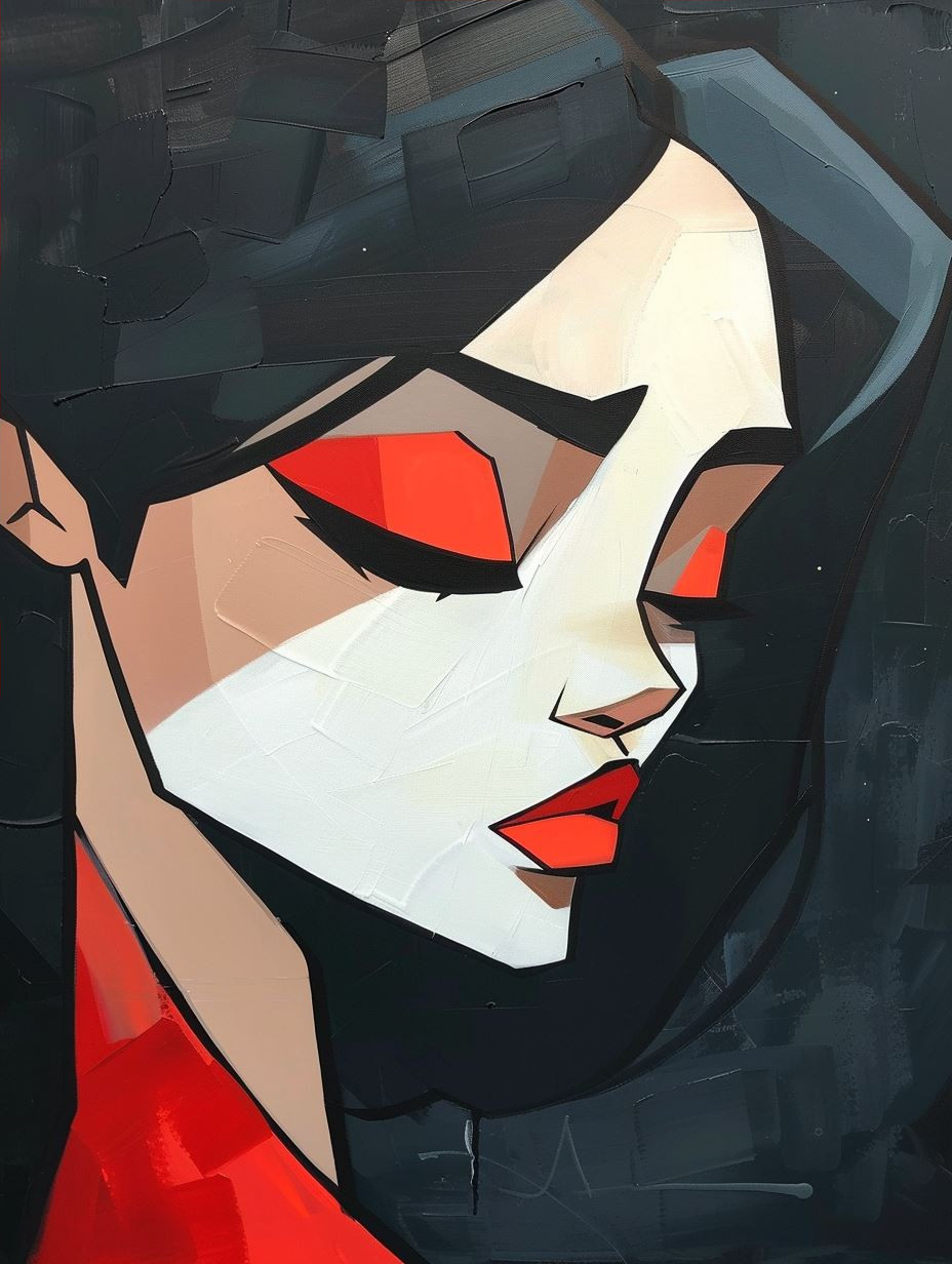 Crimson Shadows: A Study in Contrast - Image 4