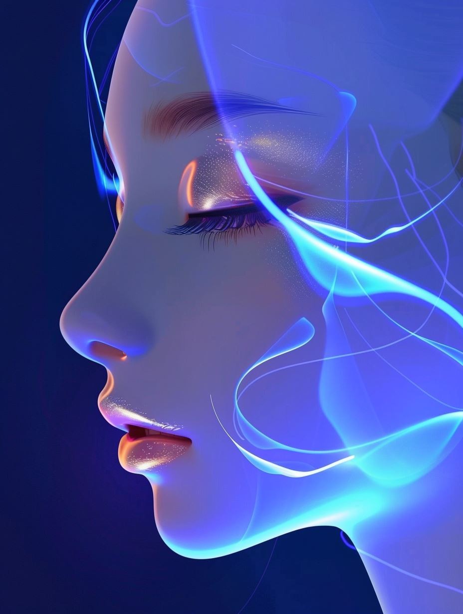 Neon Dreams: Digital Ethereal Portraits - Image 2
