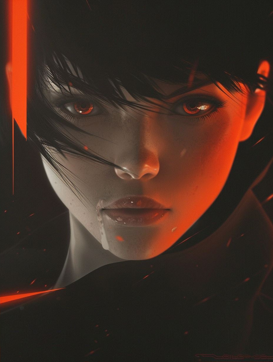 Cinematic Neon Noir Portraits - Image 2