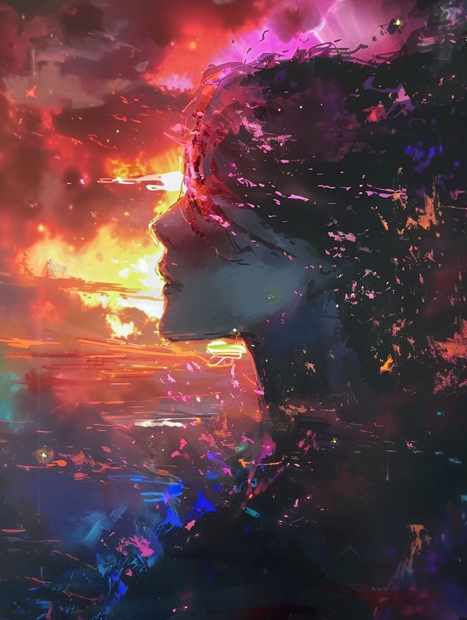 Ethereal Cosmic Nebula Portraits - Image 4
