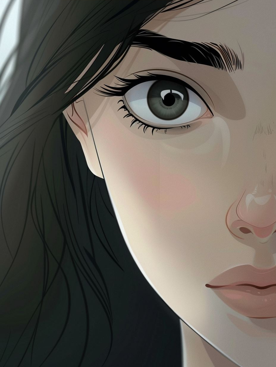 Ethereal Gaze Digital Portrait Studies - Image 3