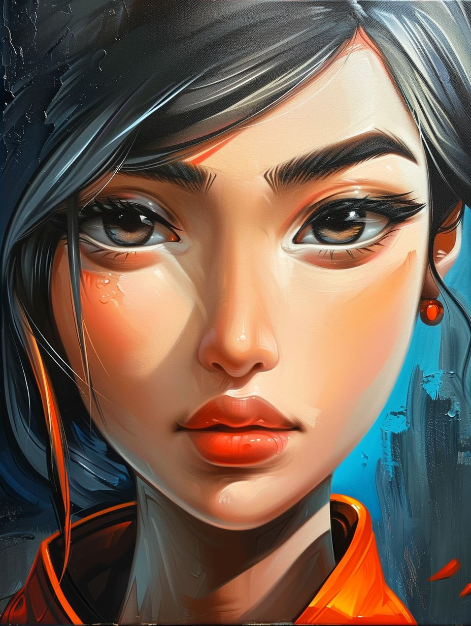 Fire and Ice Cyberpunk Portraits - Image 4