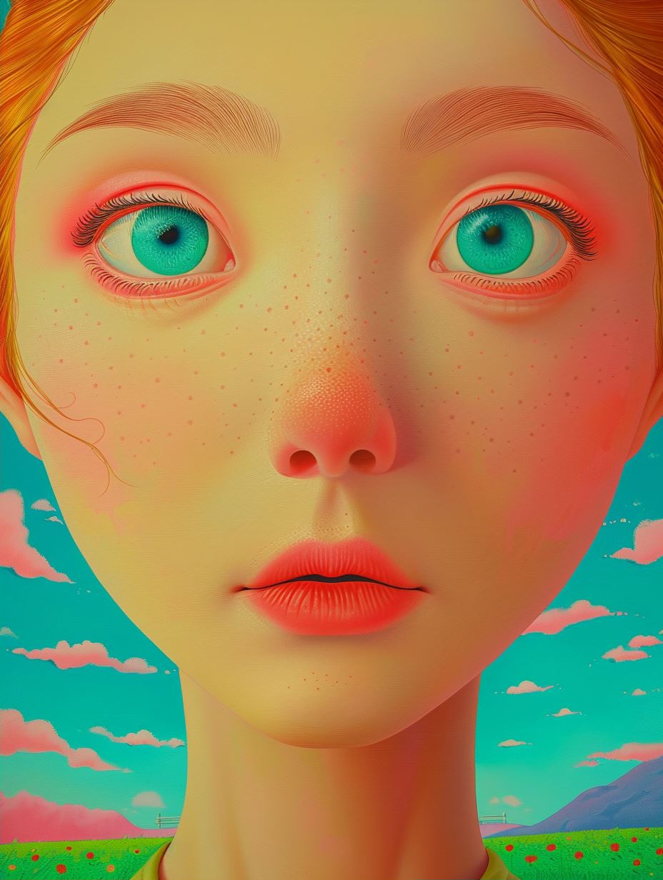 Vibrant Visions of Surreal Faces - Image 2