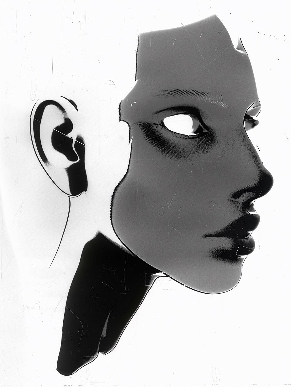 Fragmented Monochrome Digital Soul