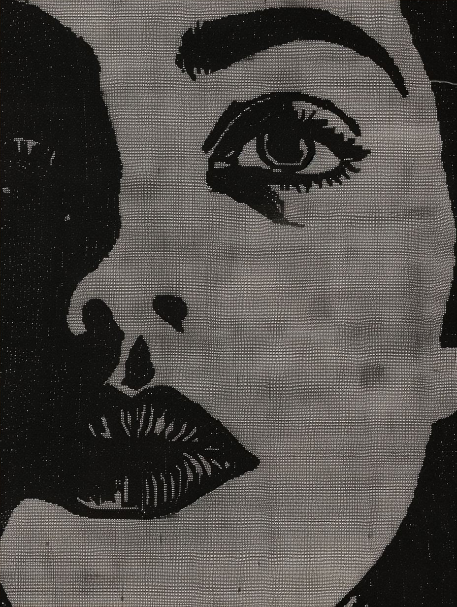 Floral Shadow Portrait - Image 4