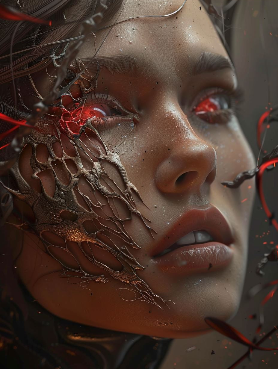 Ethereal Crimson Gothic Fusion - Image 3