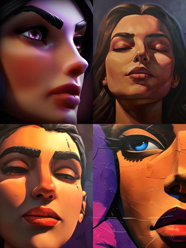 Digital Portraits of Ethereal Women
