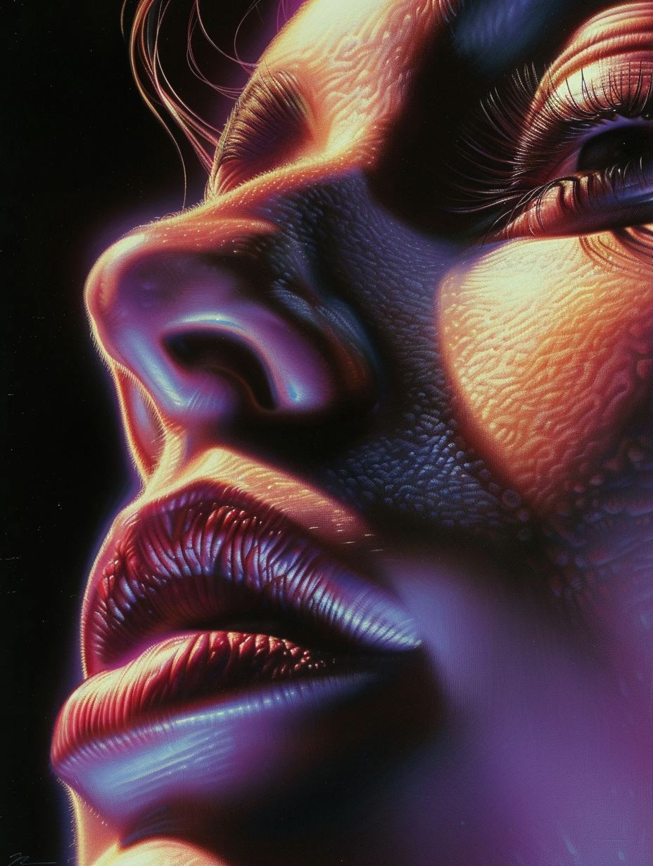 Neon Luminescence Portrait - Image 1