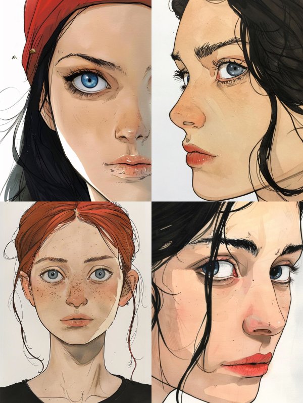 Expressive Digital Portrait Studies
