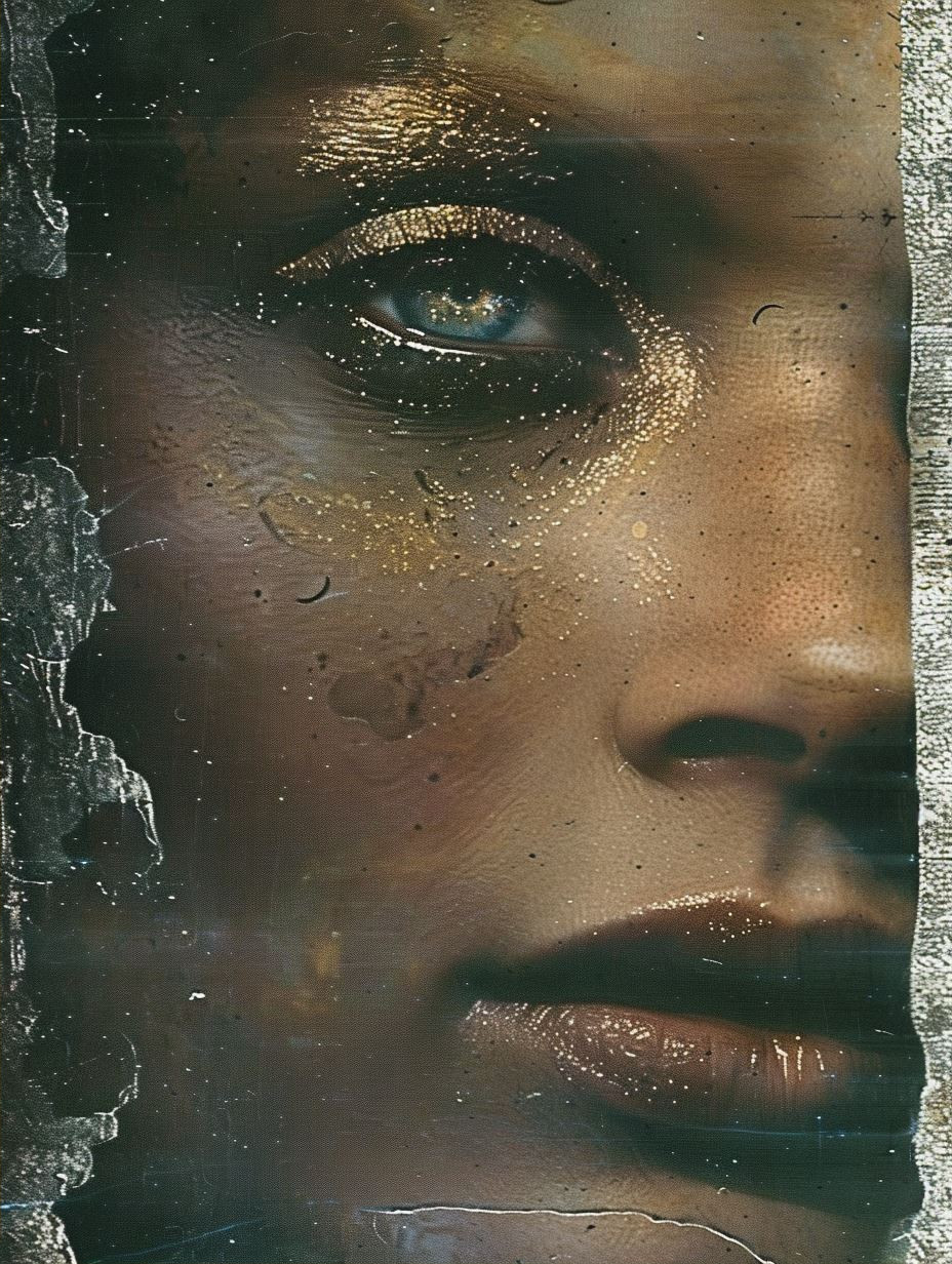 Gilded Vintage Cinematic Portrait - Image 2