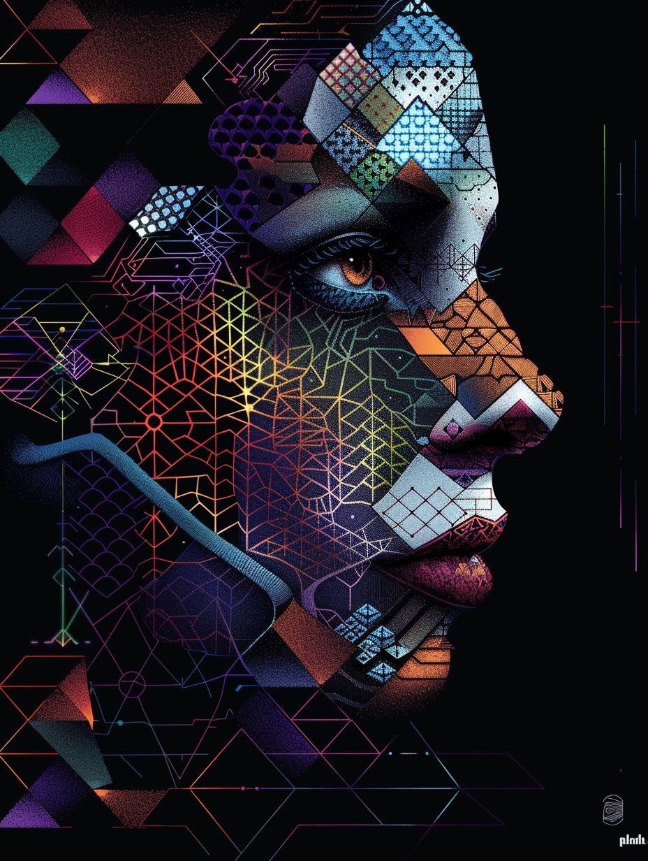 Digital Mosaic Human Gaze - Image 2