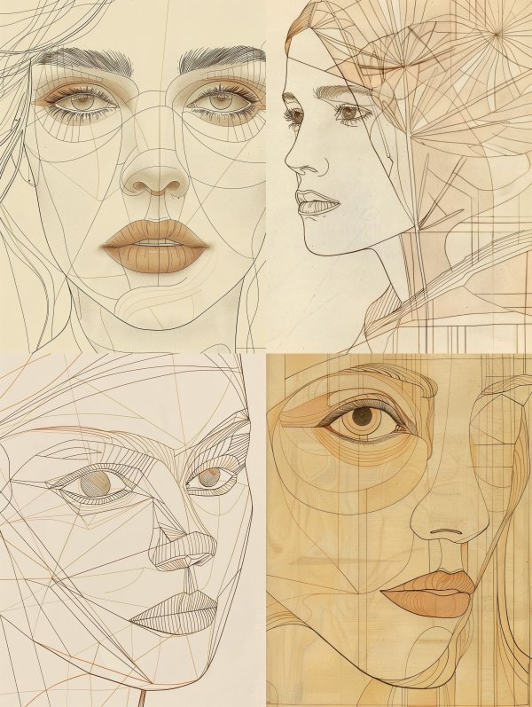 Geometric Anatomy of Human Faces