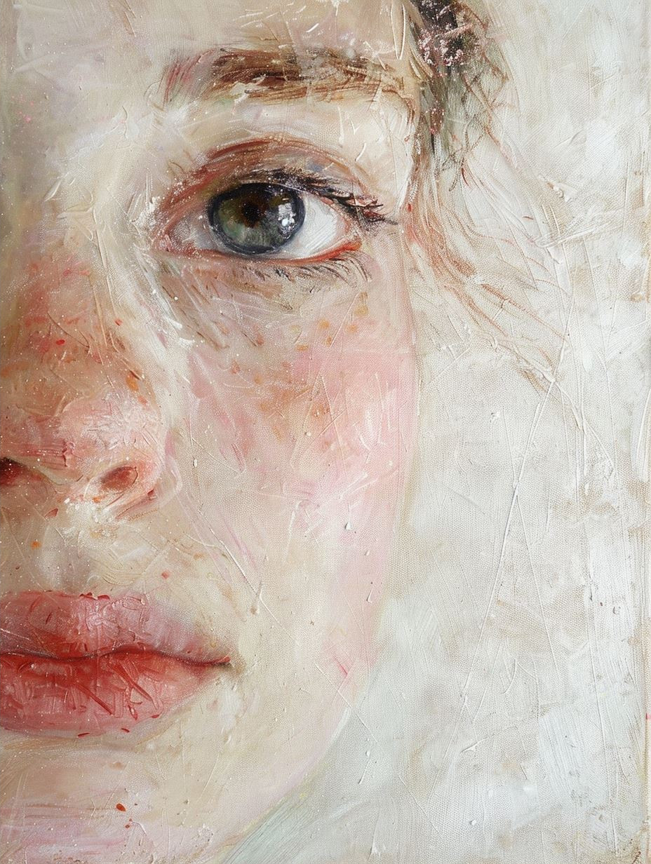 Ethereal Whispers of Painted Portraits - Image 2