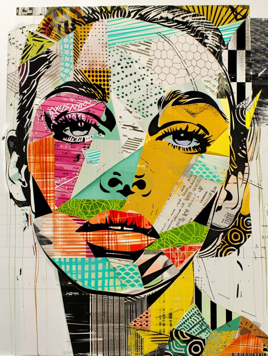 Fragmented Prism Portrait Art
