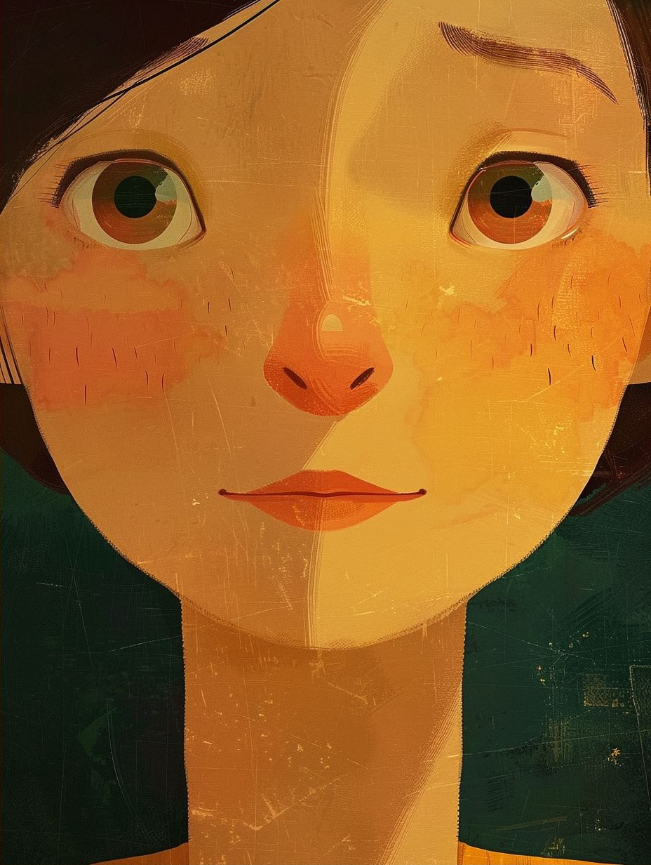 Quiet Gaze in Golden Light - Image 2