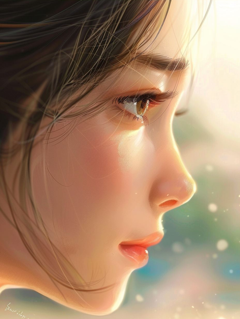 Ethereal Glow Anime Portrait - Image 3