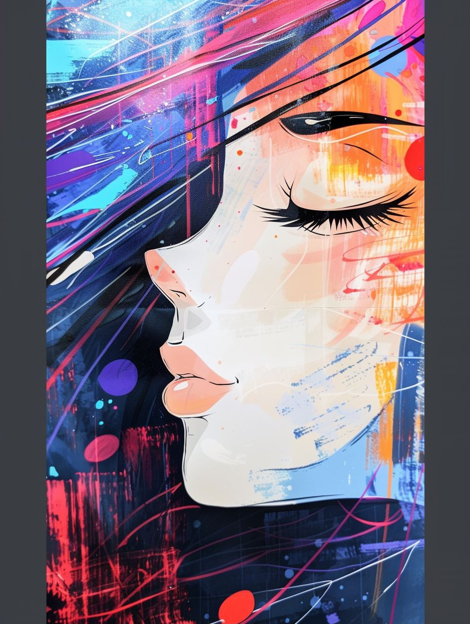 Vibrant Digital Portrait Art Study - Image 2