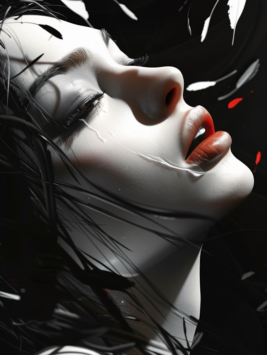 Ethereal Porcelain Sorrow - Image 1