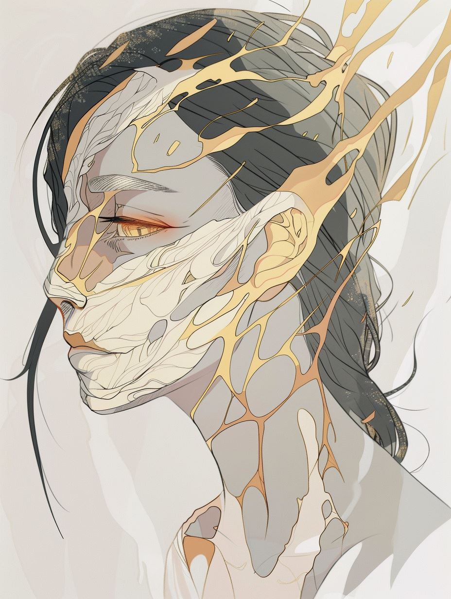Ethereal Golden Fragment Portraits - Image 3