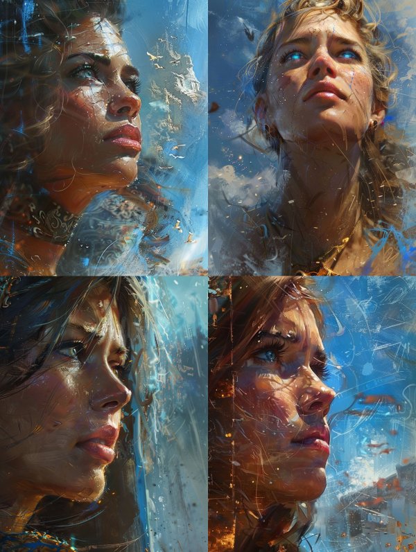 Ethereal Visions of a Celestial Woman