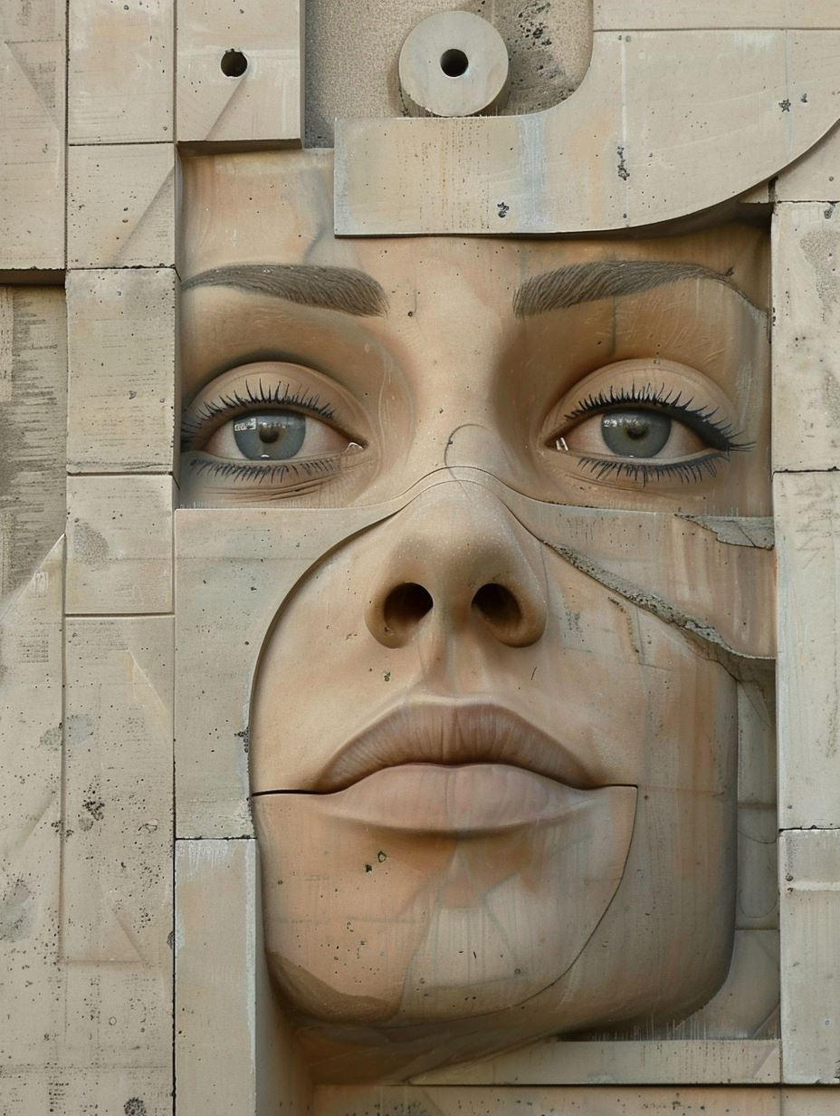 Ancient Stone Cybernetic Portraits - Image 3