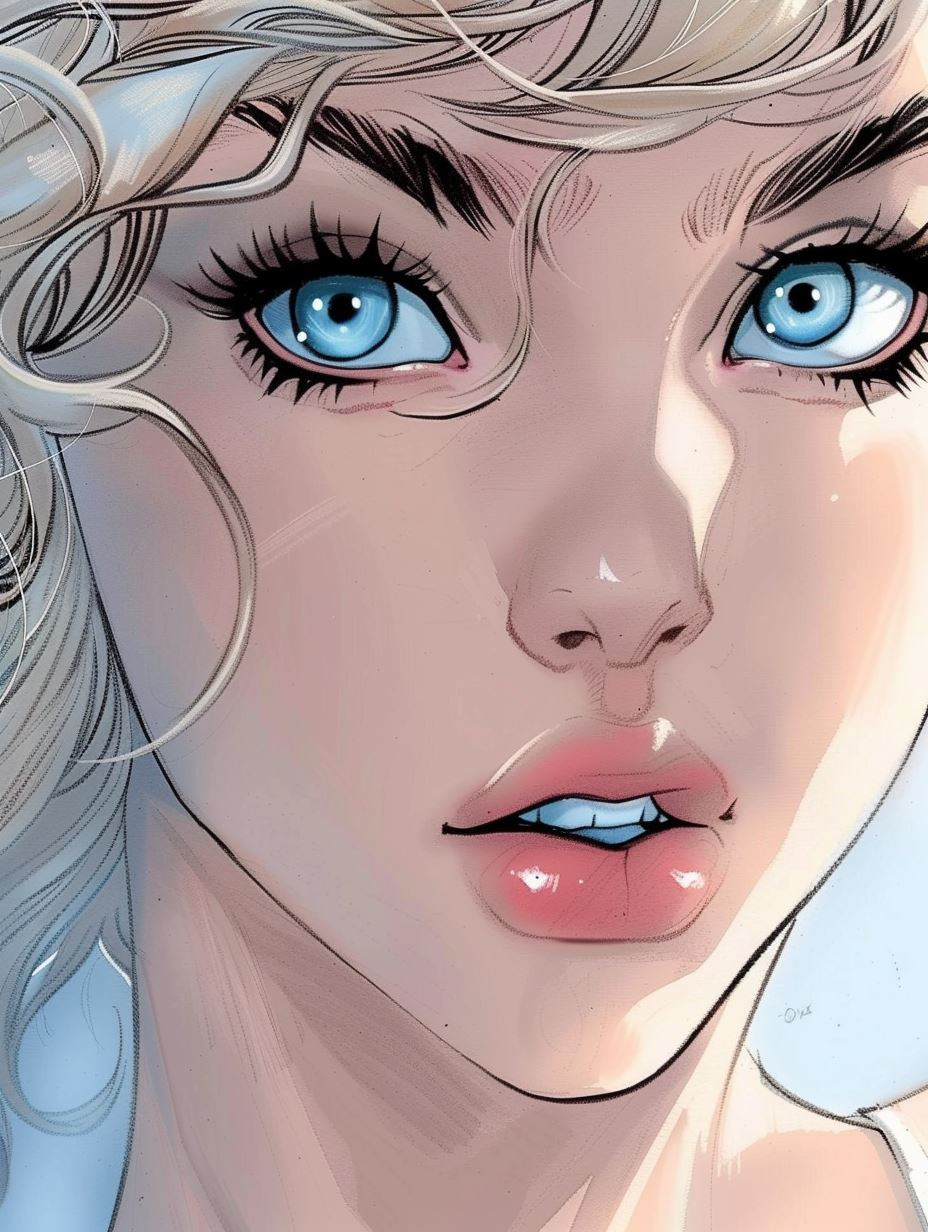 Azure Gaze Comic Art - Image 3