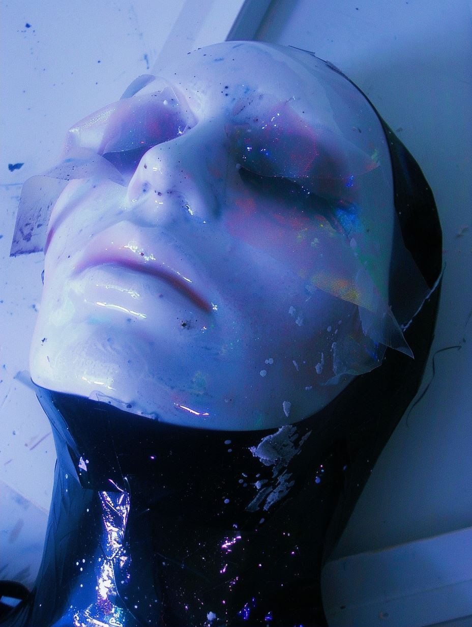 Ethereal Neon Cybernetic Portraits - Image 2