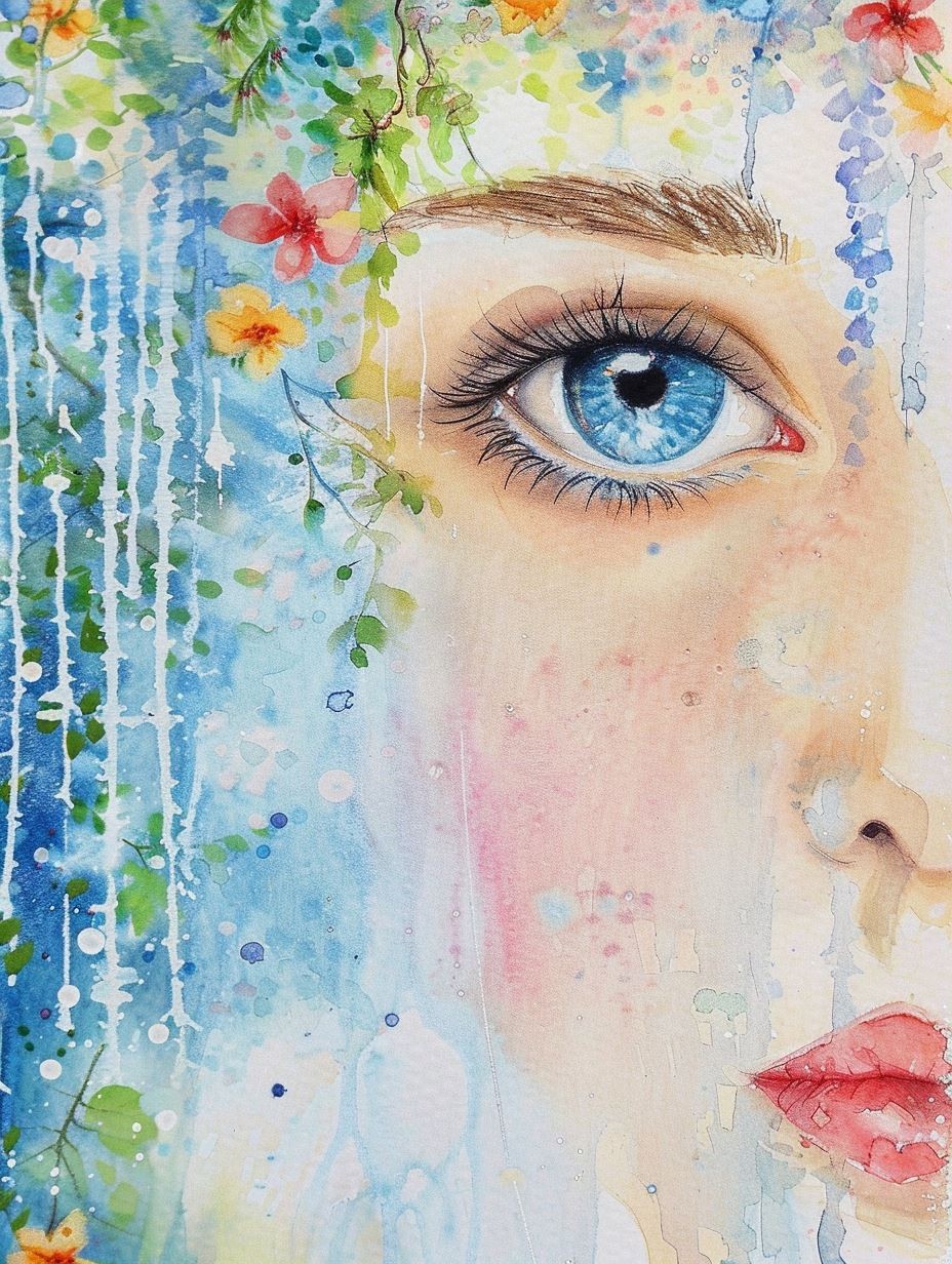Ethereal Watercolor Gaze 2 - Image 3